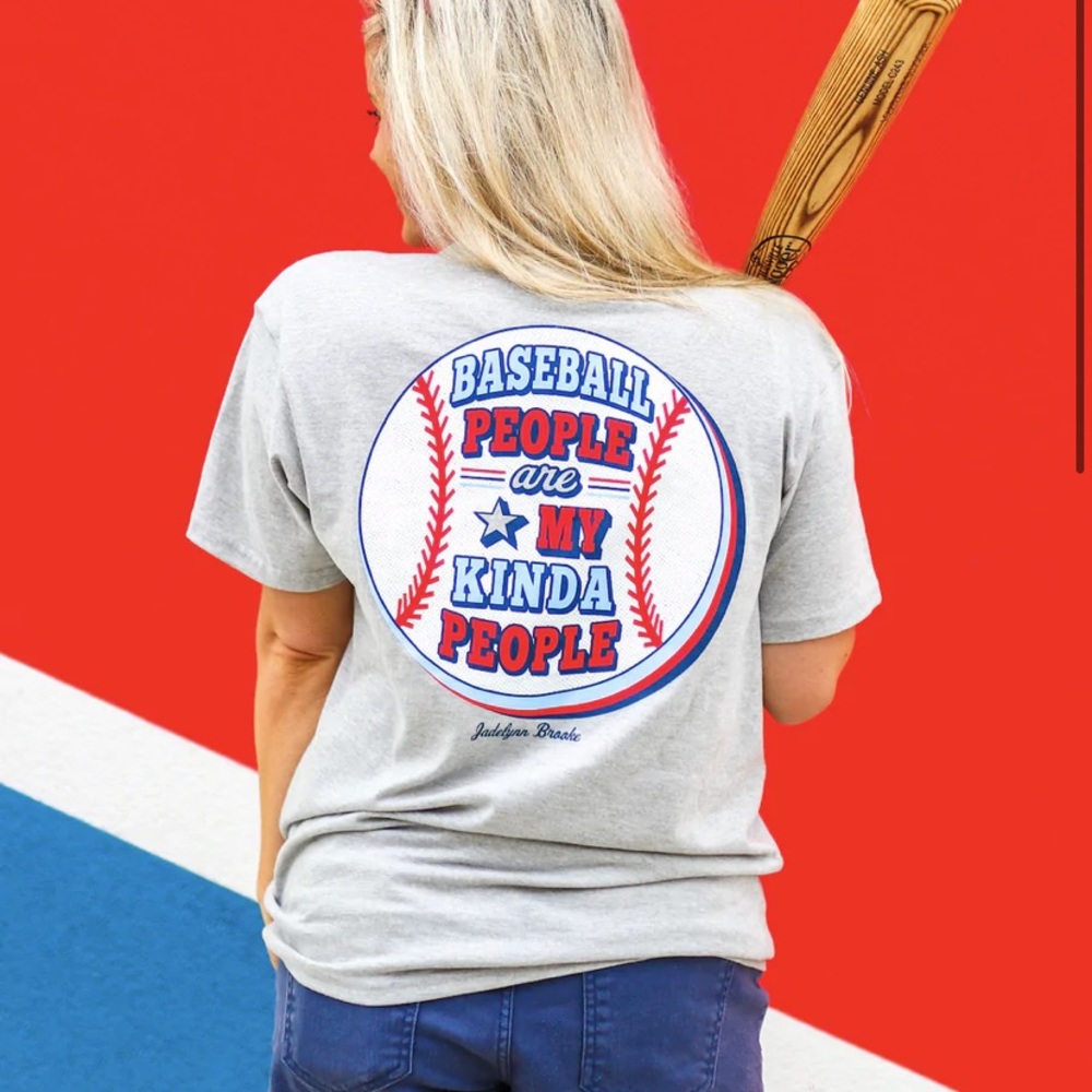 Baseball People (Heather Light Grey) Short Sleeve w/ Pocket